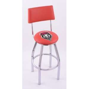 University of New Mexico 25 Single ring swivel bar stool with Chrome 