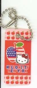 Sanrio Hello Kitty Keychain New York American Apple  