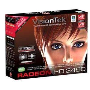  Visiontek, Radeon HD3450 512MB PCIe (Catalog Category 