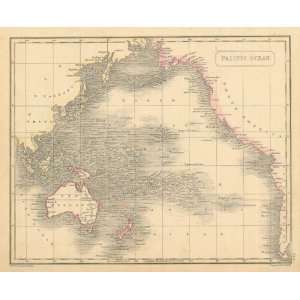  Arrowsmith 1836 Antique Map of the Pacific Ocean