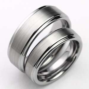 His&Hers Tungsten Carbide wedding band Anniversary ring set