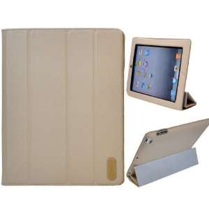    up/ Sleep Protective PU Leather Stand Case for iPad 2 (Light brown