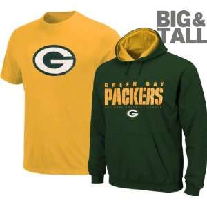  Green Bay Packers Big & Tall Huddle Up Hood/Tee Combo Pack 