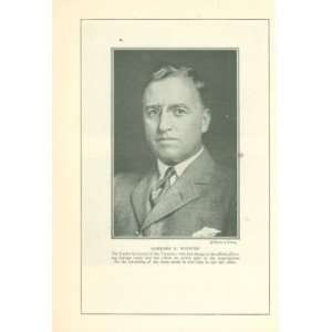   1925 Print Garrard Winston UnderSecretary of Treasury 
