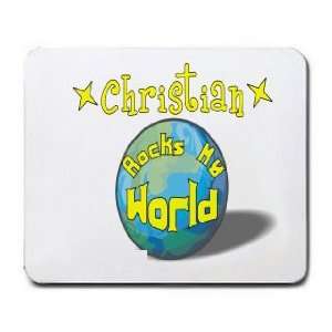  Christian Rocks My World Mousepad