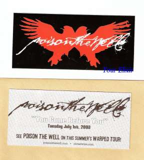 POISON THE WELL You Come Before You Board Wings Sticker  