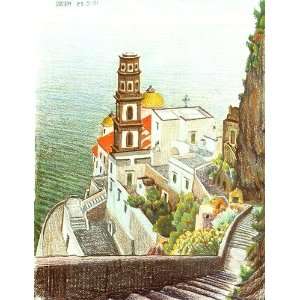   Cornelis Escher   32 x 42 inches   View of Atrani