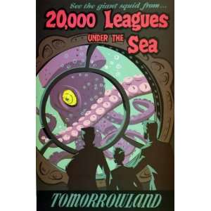  Disney Park Poster 20000 Leagues Under The Sea