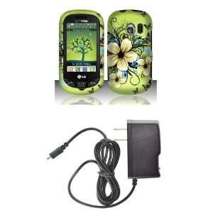  LG Extravert (Verizon) Premium Combo Pack   Green Hibiscus 