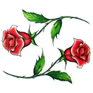   Large Roses Accent Temporary Tattoo Body Art