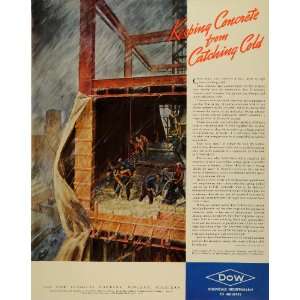  1939 Ad Dow Chemical Concrete Rainstorm Skyscraper 