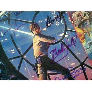   Dave Prowse Harison Ford Mark Hamill Kenny Baker Signed Autograph