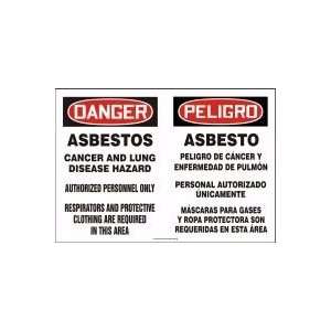  DANGER ASBESTOS CANCER AND LUNG DISEASE HAZARD AUTHORIZED 