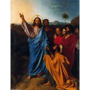   Ingres   32 x 42 inches   Christ Giving Peter