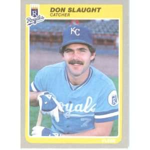  1985 Fleer # 214 Don Slaught Kansas City Royals Baseball 
