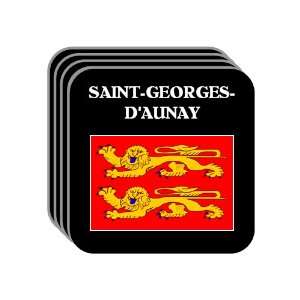   Normandy)   SAINT GEORGES DAUNAY Set of 4 Mini Mousepad Coasters