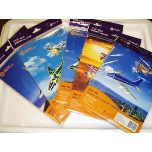  Set of 5 3D Airplane Puzzles   Pop Out World Toys & Games