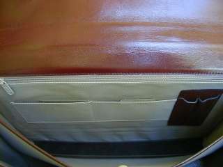 Vintage Chestnut Brown Leather ATTORNEYS~LAWYERS Briefcase~Brief Bag 