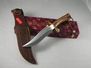 Muela of Spain Knife Apache Bowie Stag Brass Guard  