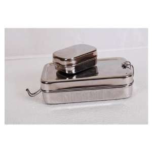  Stainless Steel Rectangle Shape Tiffin Box, Lunch Box 