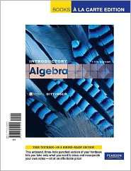 Introductory Algebra, (0321654447), Marvin L. Bittinger, Textbooks 