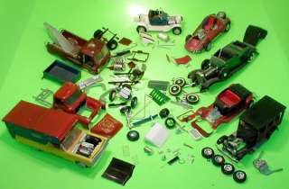  Late 60s Early 70s Model Car Junkyard Lot Parts Kits Models  