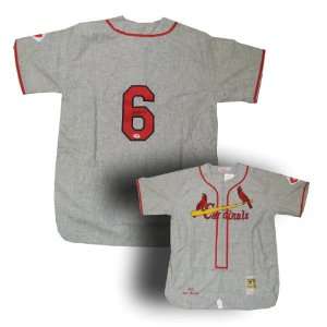  Autographed Stan Musial Mitchell and Ness 1951 Grey Away 