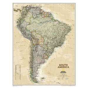  National Geographic South America Political Map (Earth 