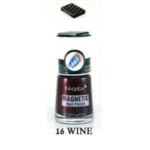  Nabi Magnetic Nail Polish   16 Wine .5 oz. Beauty