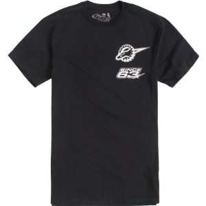   Los Logos Slim Mens Short Sleeve Racewear T Shirt/Tee   Black / Large