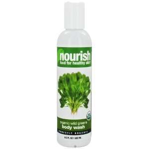  Nourish Body Wash Organic Wild Greens   8.5 Oz, 2 Pack 