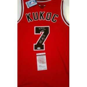 Tony Kukoc Signed Chicago Bulls Authentic Jersey