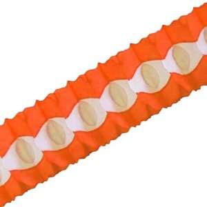  12 Orange Oval Garland