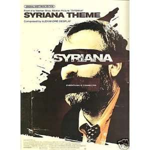  Sheet Music Syriana Theme Desplat composer 81 Everything 