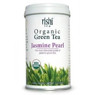 Rishi Tea Organic Jasmine Pearl Loose Leaf Tea, 2.99 Ounce Tin (Pack 