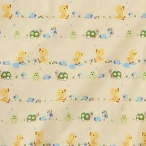  Tiddliwinks In The Pond Fitted Sheet   Yellow/Green Baby