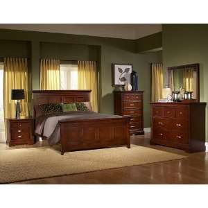   1349 1 GLAMOUR COLLECTION KING BED DRESSER NIGHT STAND MIRROR NEW