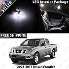 Nissan Frontier Ultra White 12V Interior LED Light Bulb Package Set 