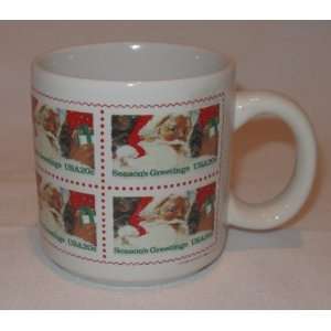   Claus Stamp Christmas Mug 1983 U. S. Postal Service 