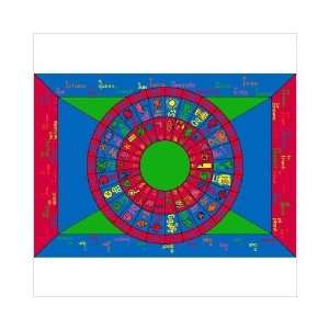  Educational Play on Words Kids Rug Size 78 x 109 