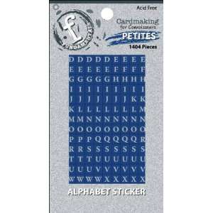  Fundamentals Petites Alphabet Stickers Blue/White 