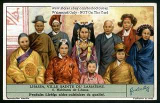 Clothes And Native People Lhasa Apso Tibet 1930s Card  