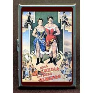 CIRCUS STRANGE RETRO POSTER ID Holder, Cigarette Case or Wallet MADE 