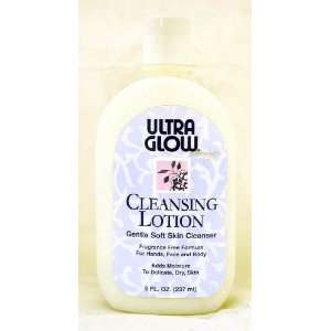  Ultra Glow Cleansing Lotion Gentle Soft Skin Cleanser 8 oz 