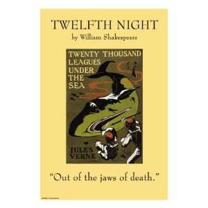  Twelfth Night   Jaws of Death Premium Poster Print, 18x24 