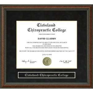  Cleveland Chiropractic College Diploma Frame Sports 