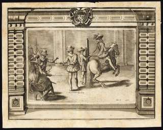   12 MANEGE ROYAL HORSE RIDING LOUIS XIII de Passe Pluvinel 1623  