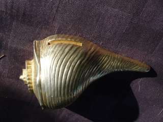unique 1960 s ocean theme ted arnold ltd gold painted cast iron conch 