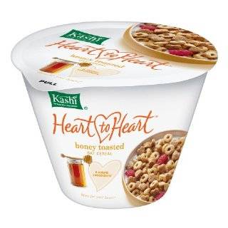   Heart to Heart Honey Toasted Oat Cereal, 1.4 Ounce Cups (Pack of 12