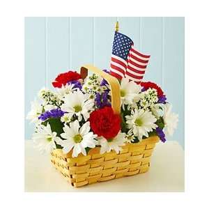 Flowers by 1800Flowers   Red, White & Blooms  Grocery 